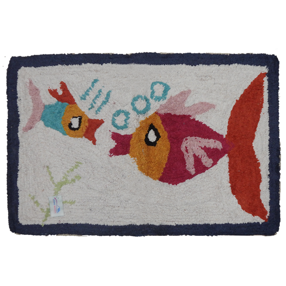 Cotton Floor Mat (Beach, Fish)