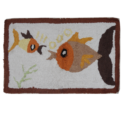 Cotton Floor Mat (Beach, Fish)