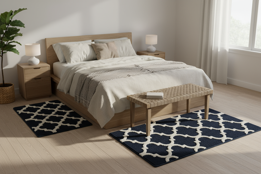 Freda Cotton Bathroom Rug Set | 2 pieces