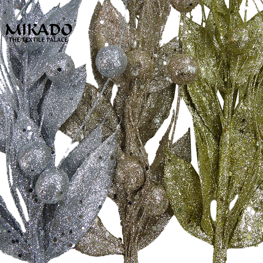Glittered Berry Spray | Decorative | Floral Accent