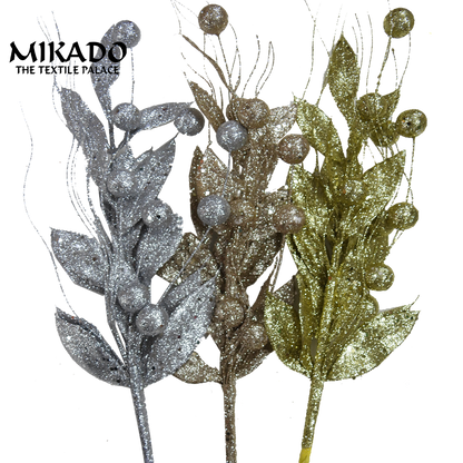 Glittered Berry Spray | Decorative | Floral Accent