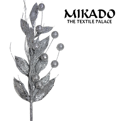 Glittered Berry Spray | Decorative | Floral Accent