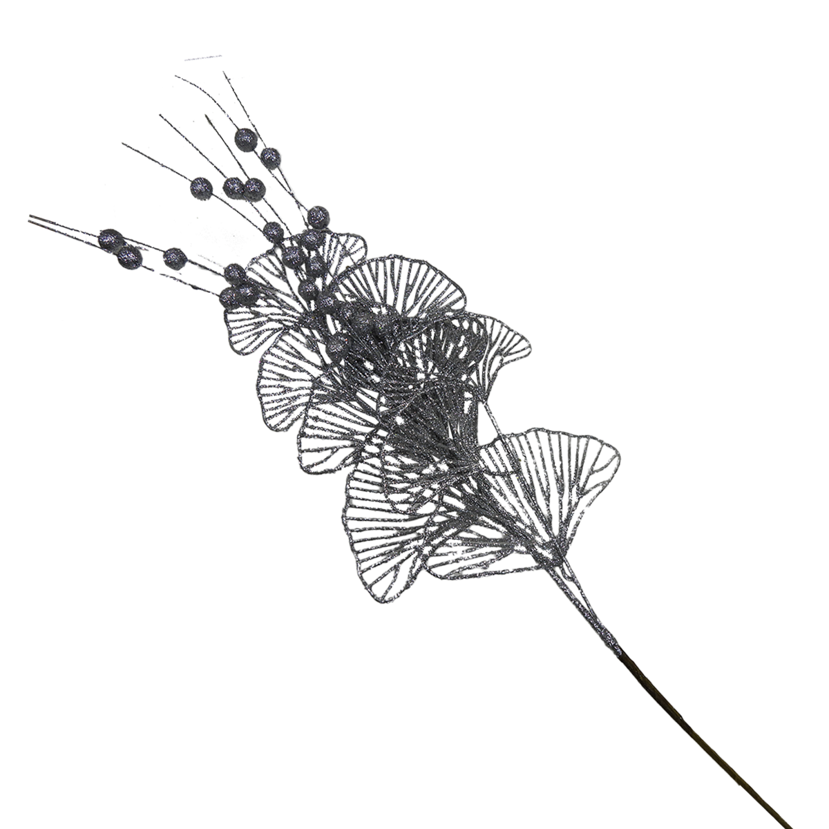 Glittered Ginko | Decorative