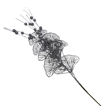 Glittered Ginko | Decorative