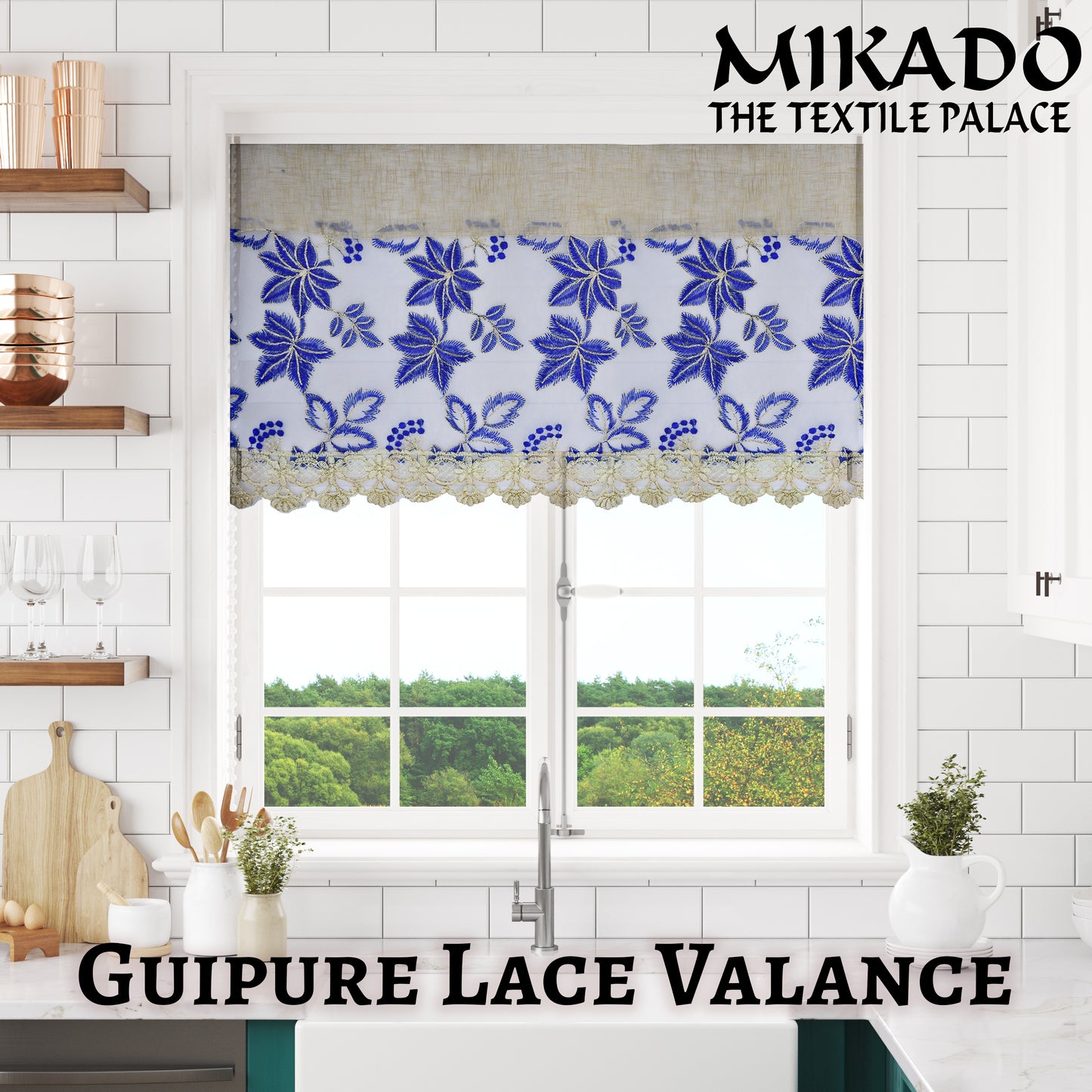 Guipure Lace Valance