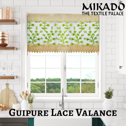 Guipure Lace Valance