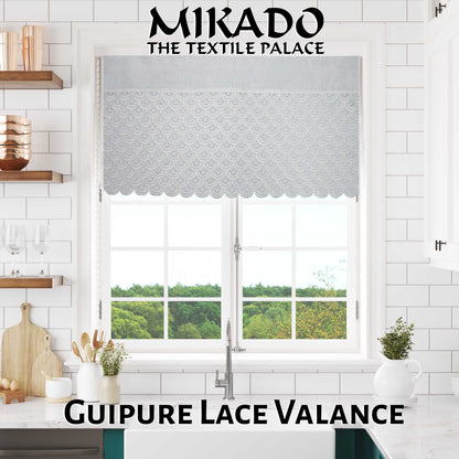 Guipure Lace Valance