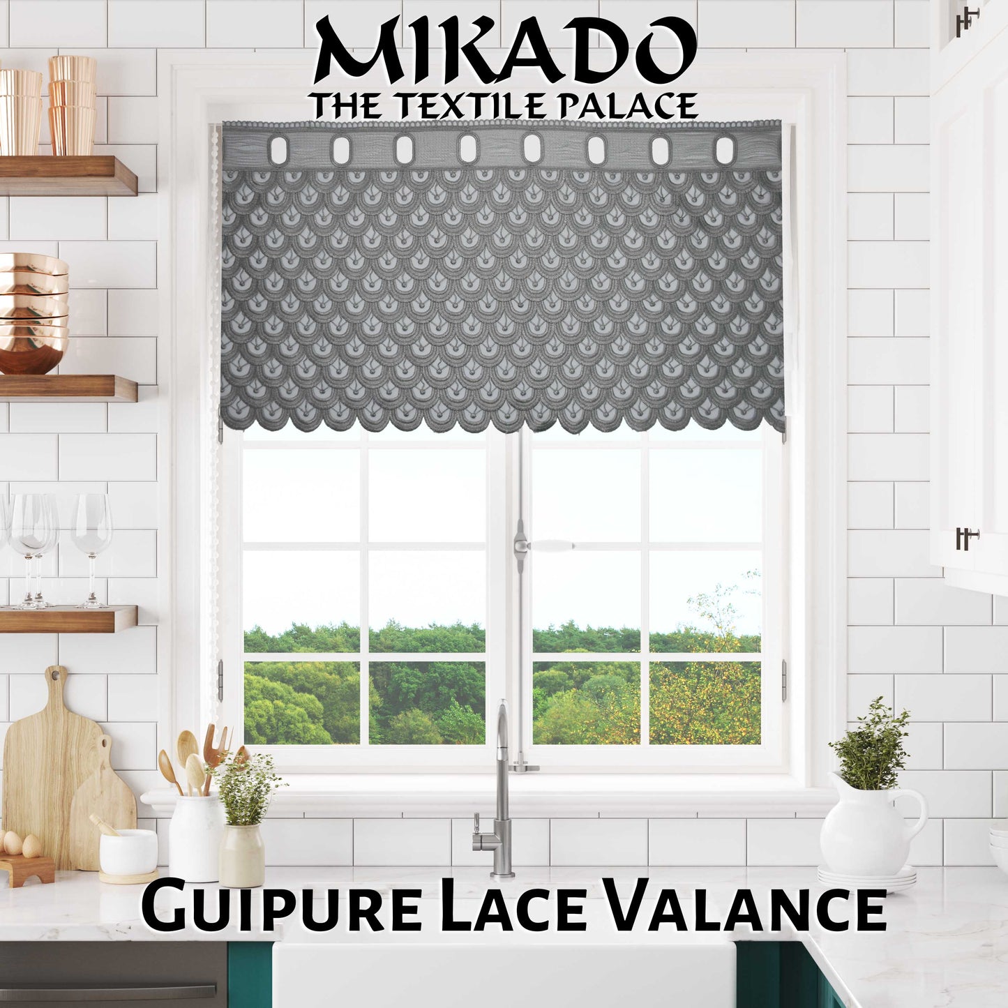 Guipure Lace Valance