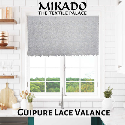 Guipure Lace Valance