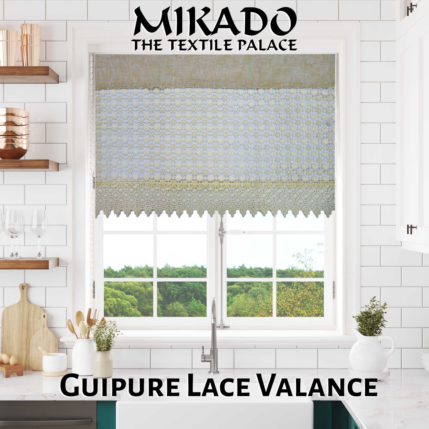 Guipure Lace Valance