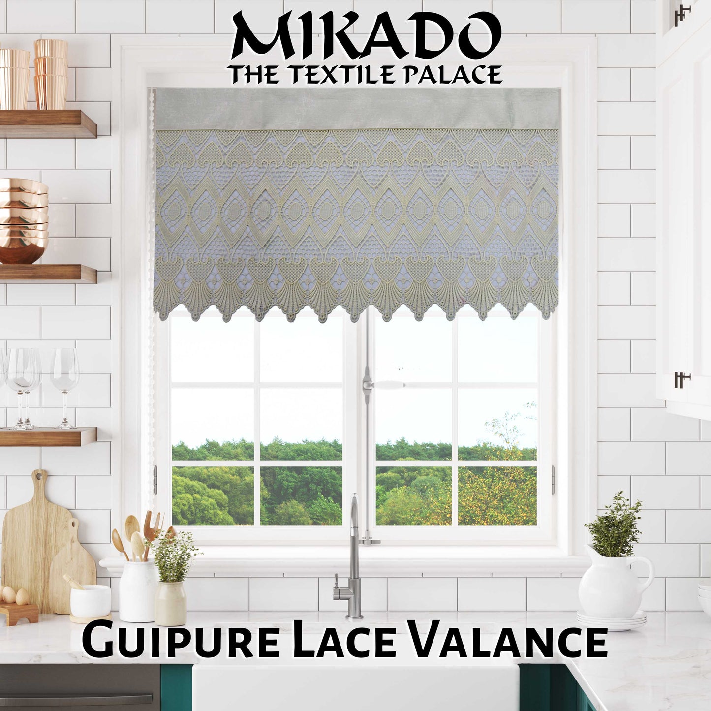 Guipure Lace Valance