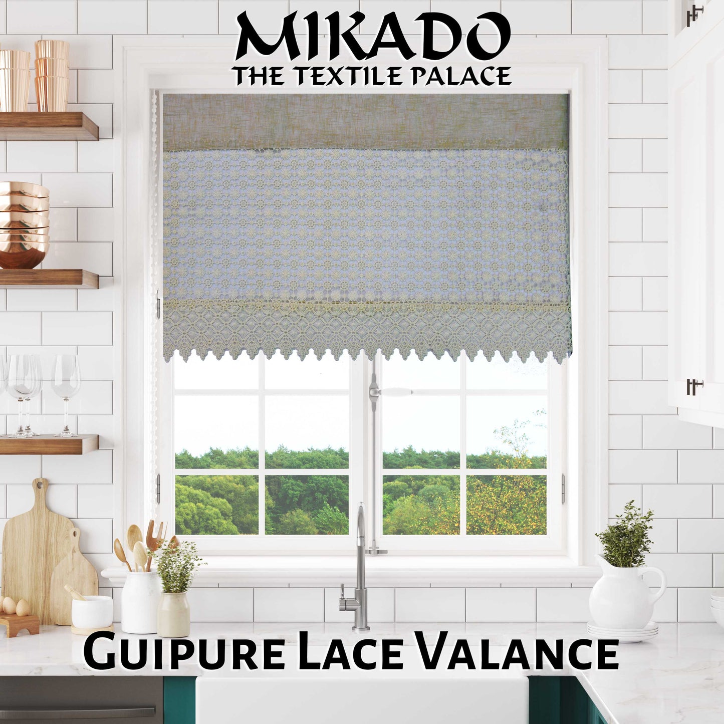 Guipure Lace Valance