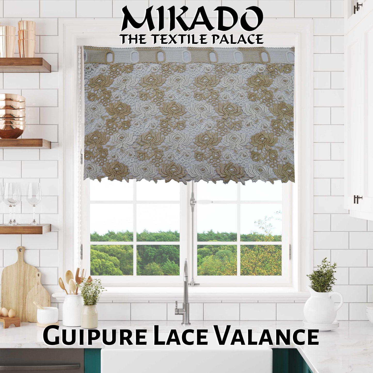 Guipure Lace Valance