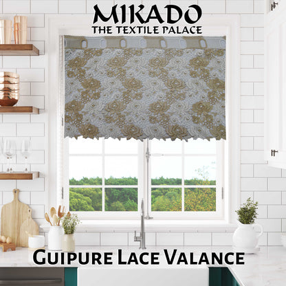 Guipure Lace Valance