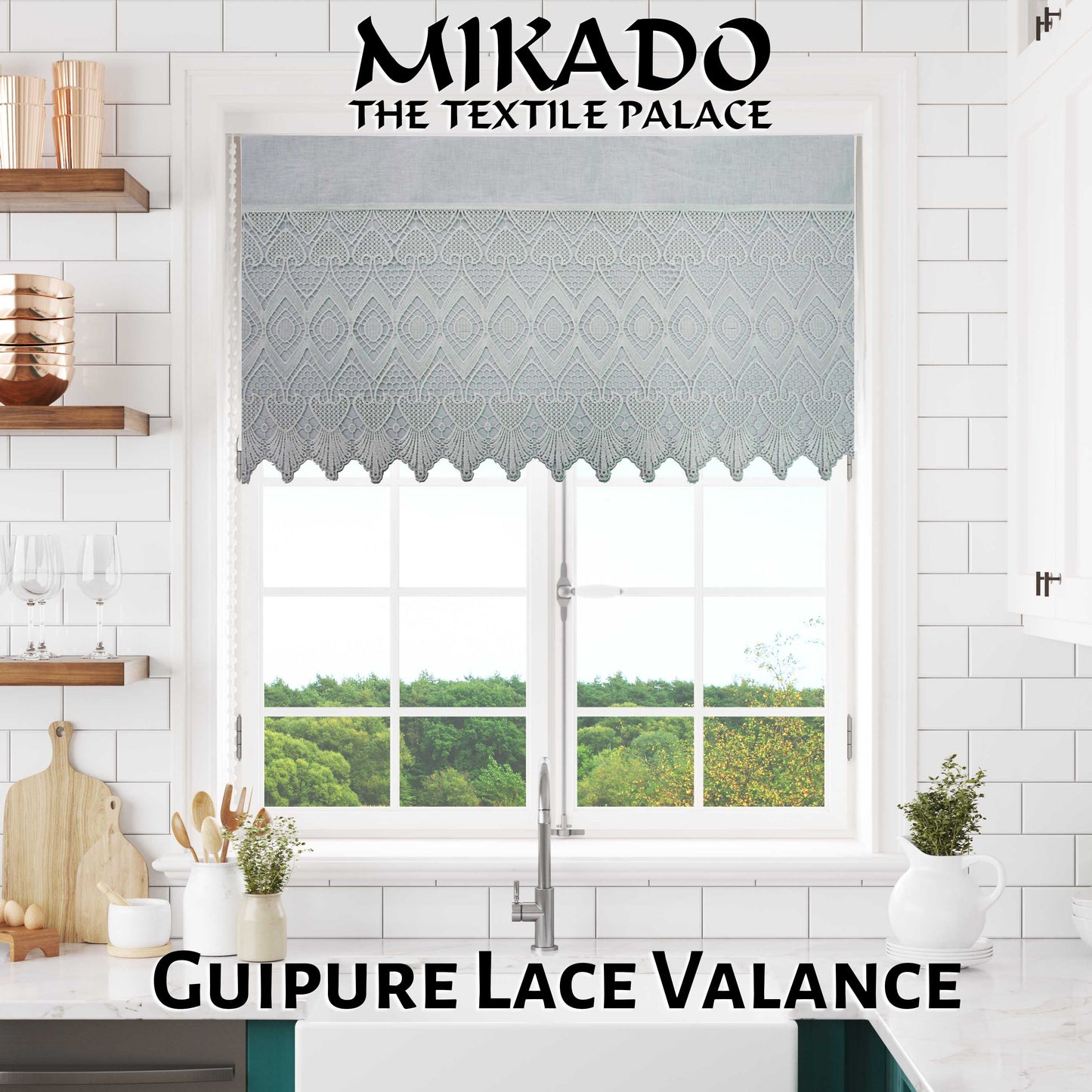 Guipure Lace Valance