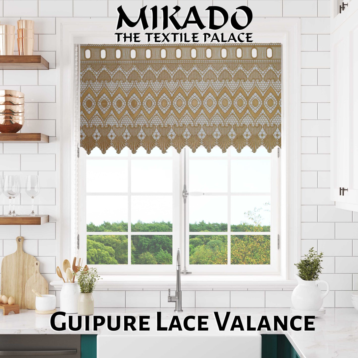 Guipure Lace Valance