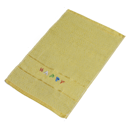 "Happy" Cotton Hand Towel
