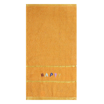 "Happy" Cotton Hand Towel