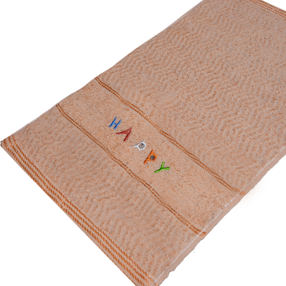 "Happy" Cotton Hand Towel