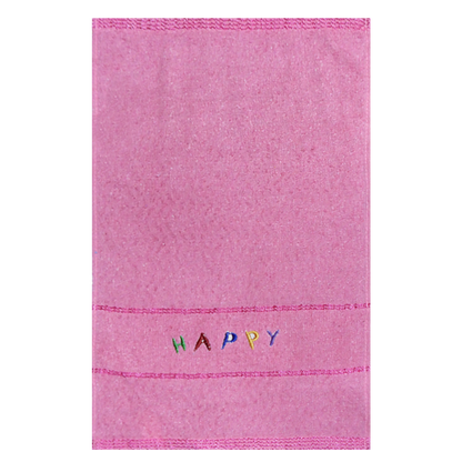 "Happy" Cotton Hand Towel