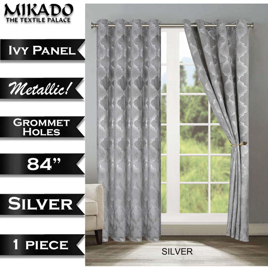 Ivy Metallic Curtain Panel