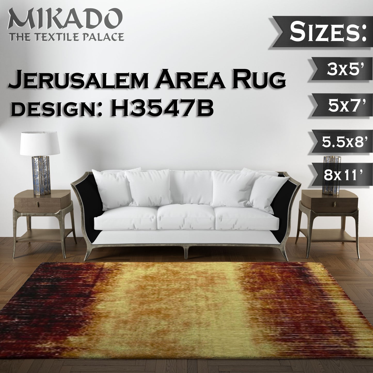 Jerusalem Rug 2024 Designs (Larger Sizes)