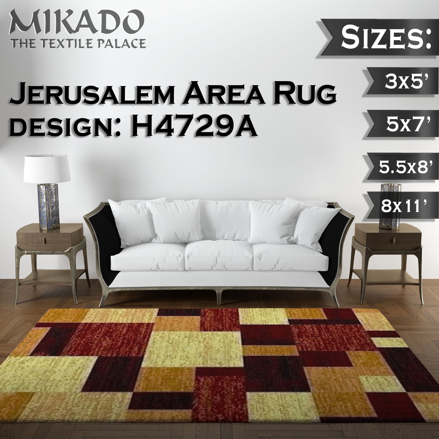 Jerusalem Rug 2024 Designs (Larger Sizes)