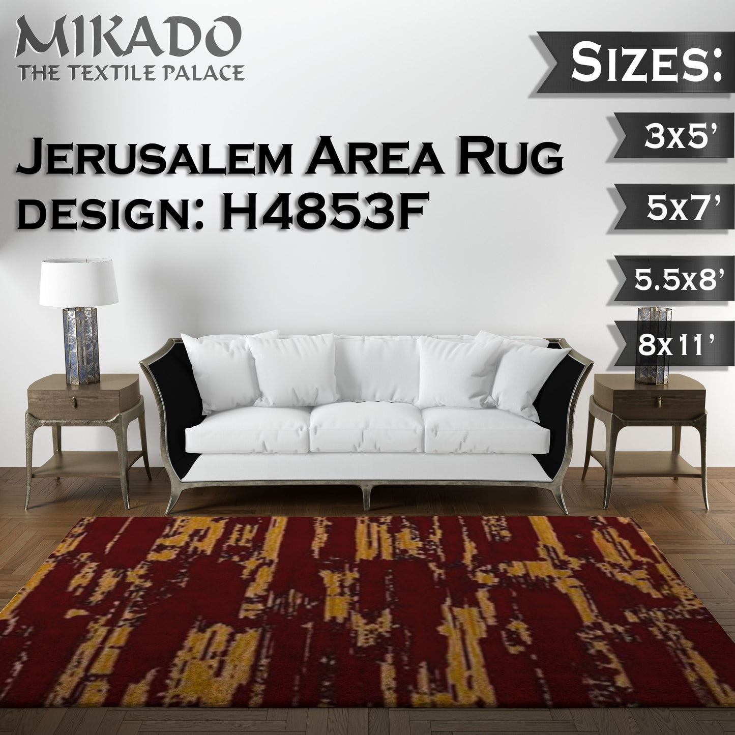 Jerusalem Rug 2024 Designs (Larger Sizes)