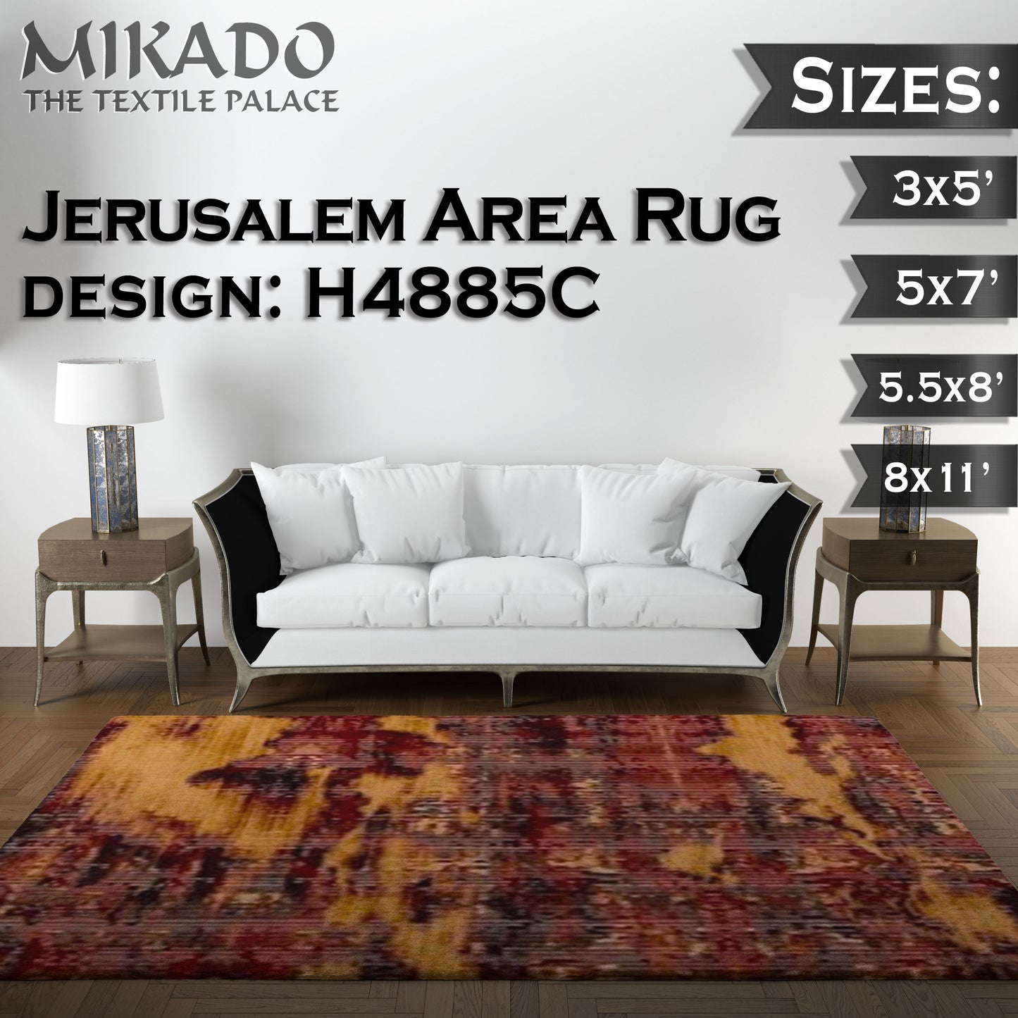 Jerusalem Rug 2024 Designs (Larger Sizes)