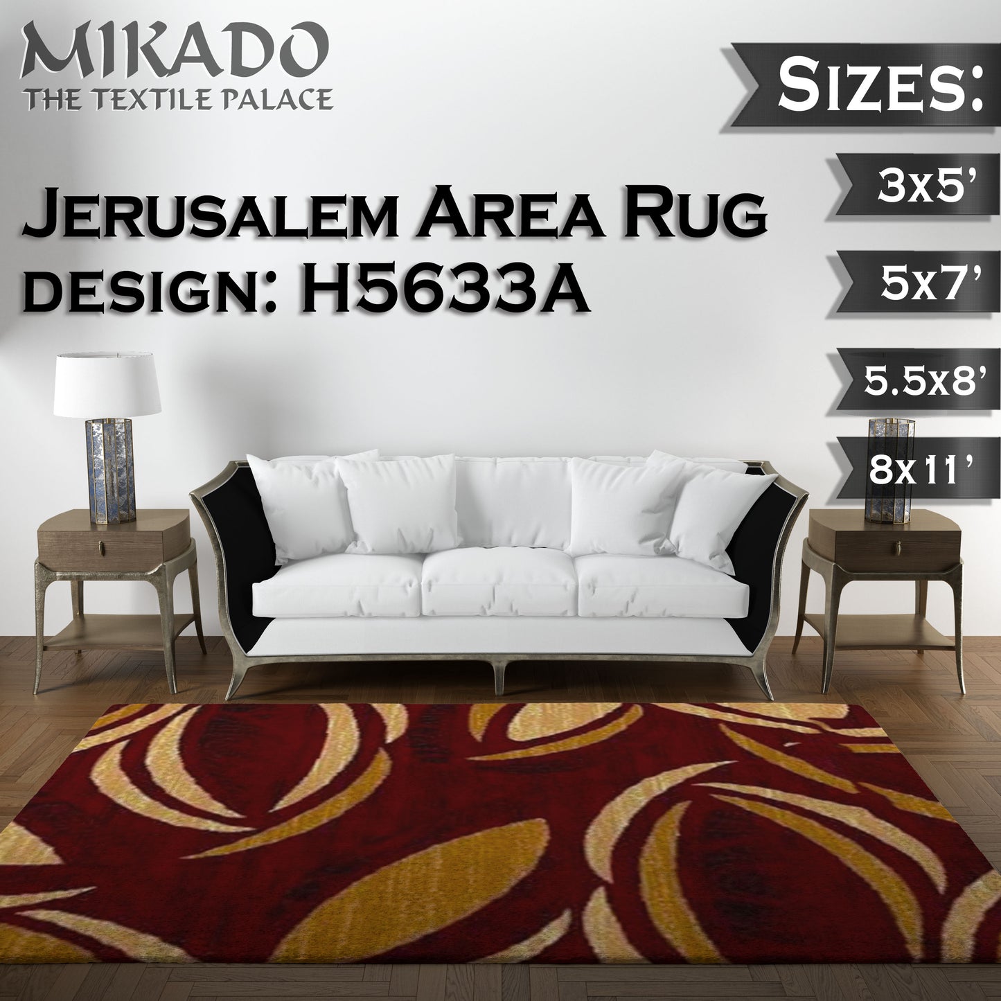 Jerusalem Rug 2024 Designs (Larger Sizes)