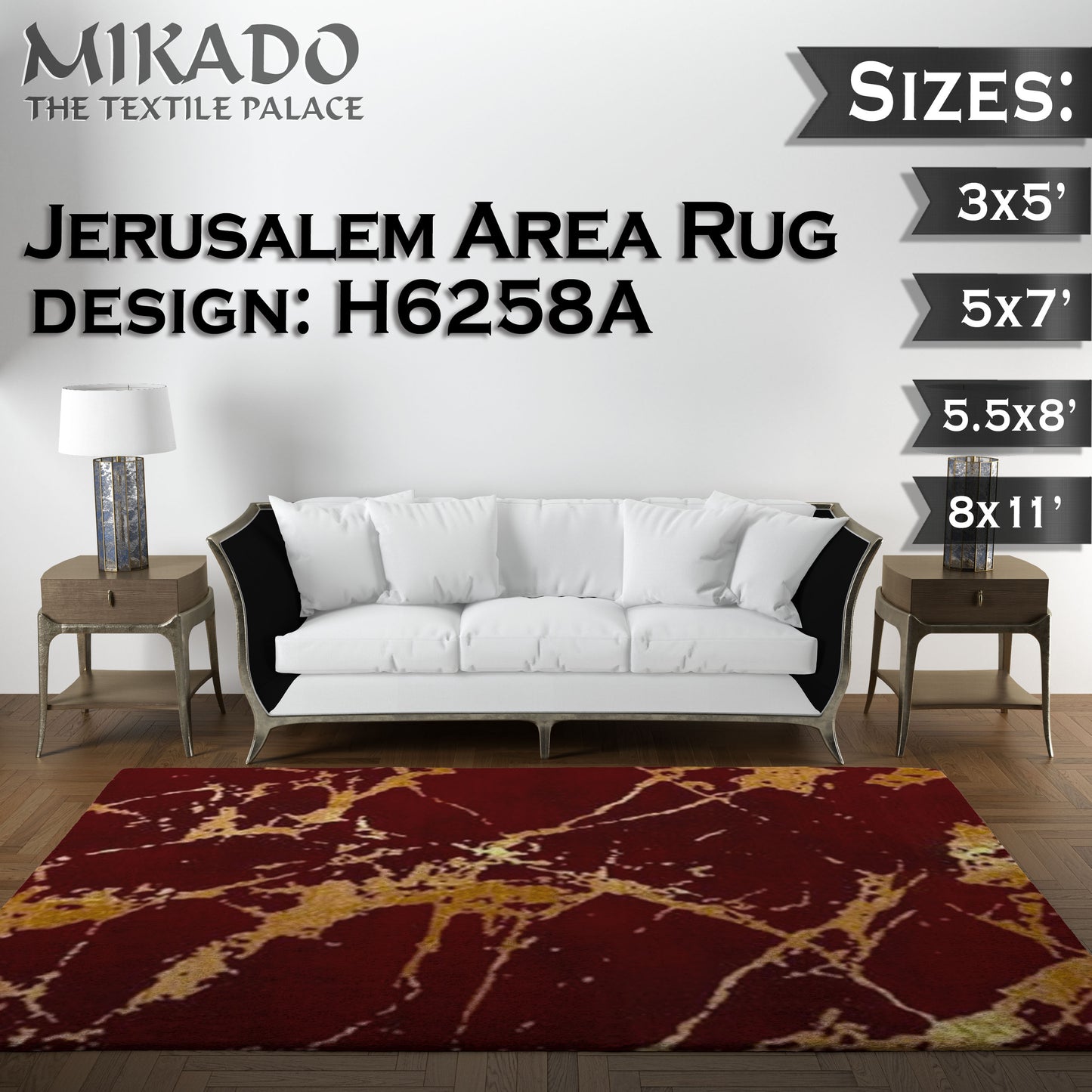 Jerusalem Rug 2024 Designs (Larger Sizes)