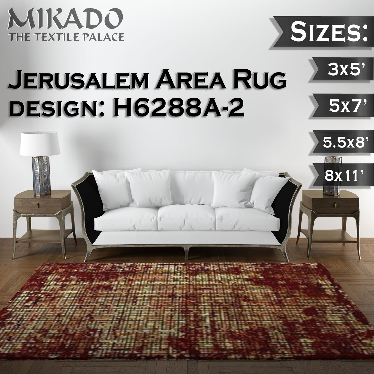 Jerusalem Rug 2024 Designs (Larger Sizes)