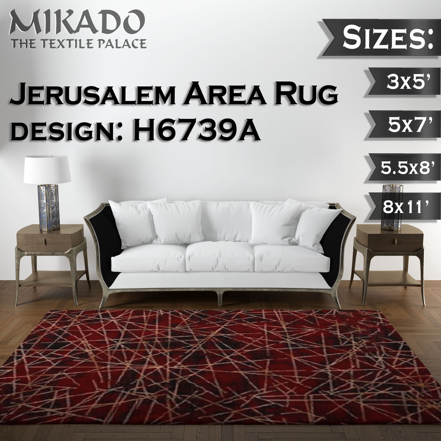 Jerusalem Rug 2024 Designs (Larger Sizes)