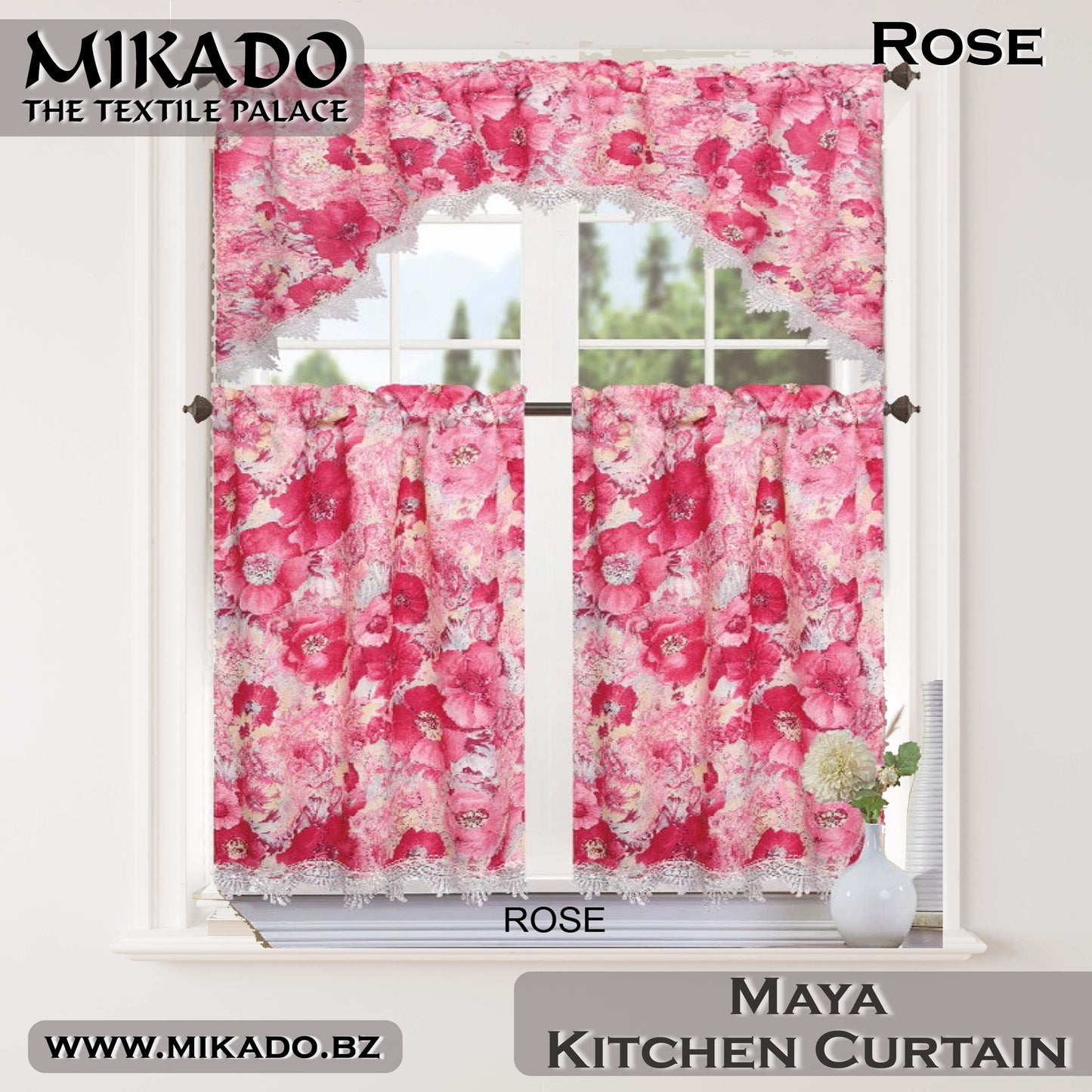 Maya Kitchen Curtain Set