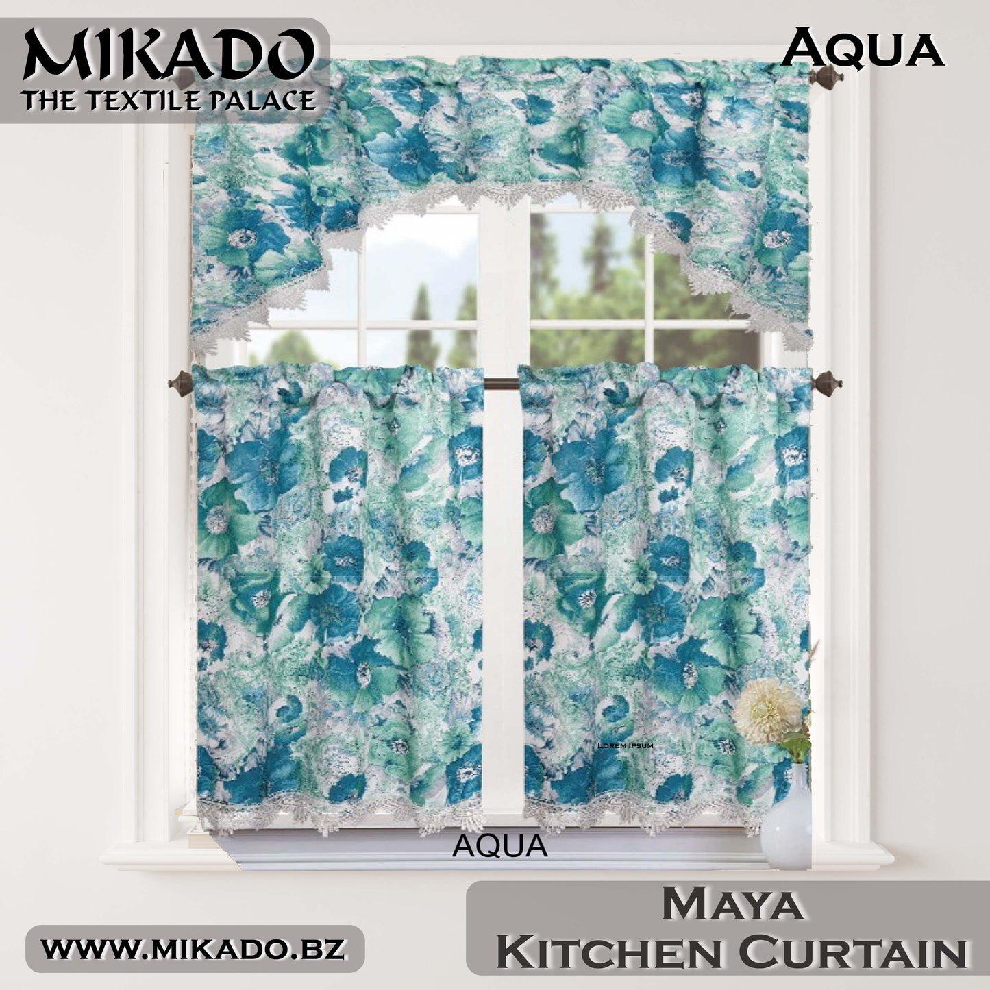 Maya Kitchen Curtain Set