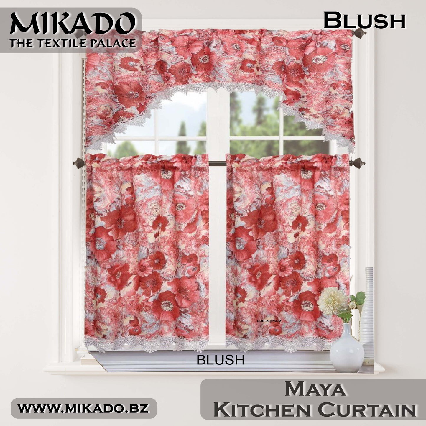 Maya Kitchen Curtain Set