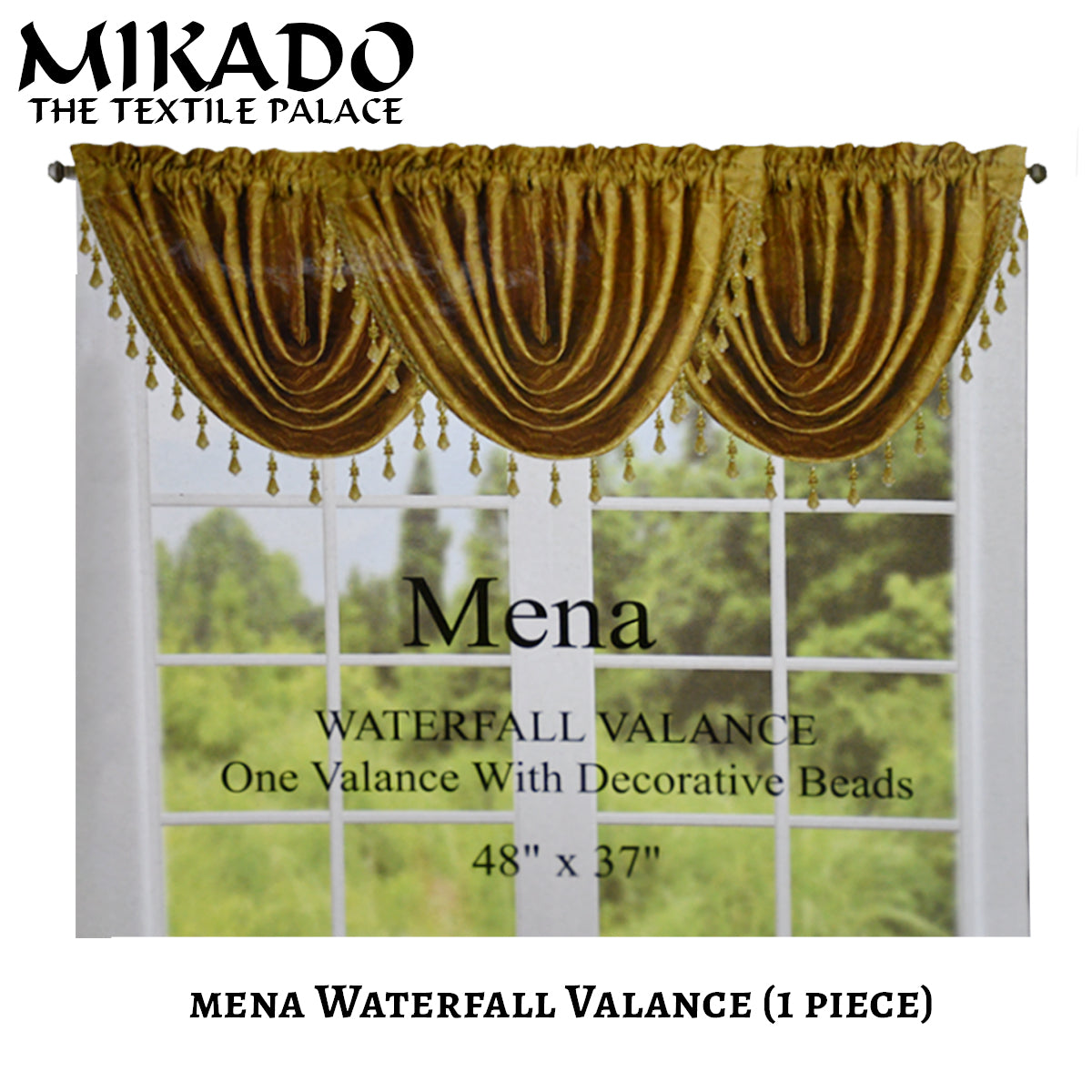 Mena Waterfall Valance