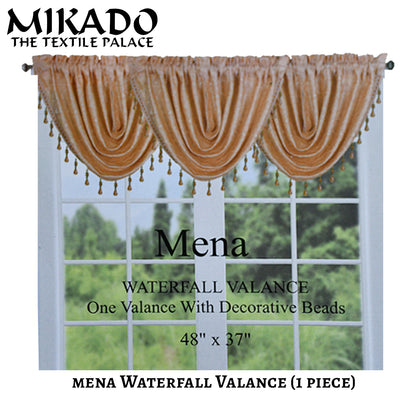 Mena Waterfall Valance