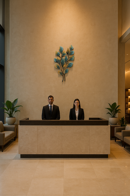 Textured 3D Metal Wall Sculpture | Ginko Leaves