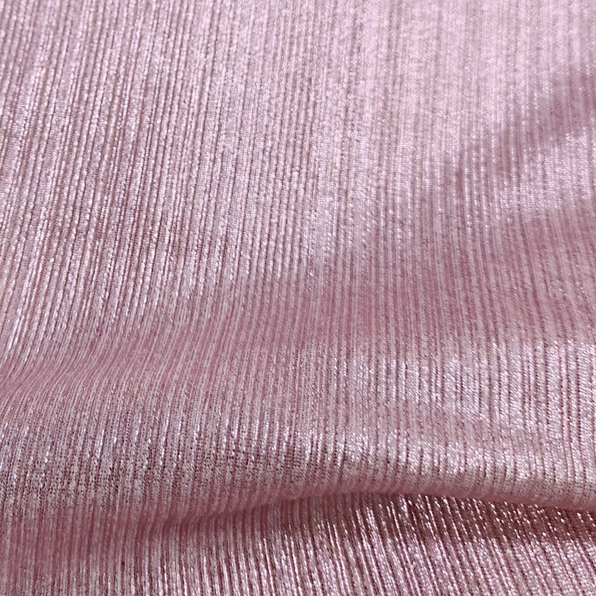 Silky Metallic Striped Carnival Fabric