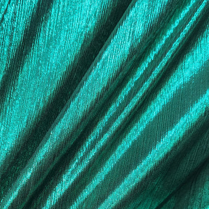 Silky Metallic Striped Carnival Fabric