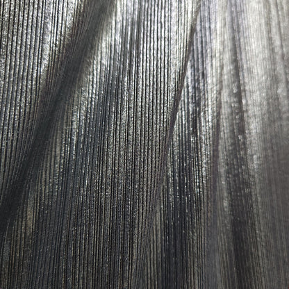 Silky Metallic Striped Carnival Fabric