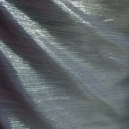 Silky Metallic Striped Carnival Fabric