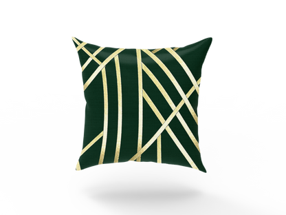 Cushion - Gold Metallic Lines