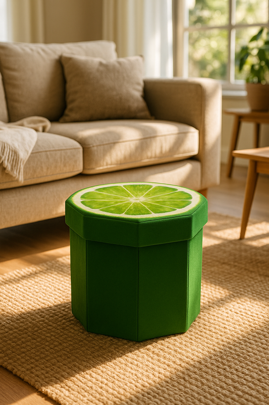 Foldable Ottoman Storage Box - Octagon