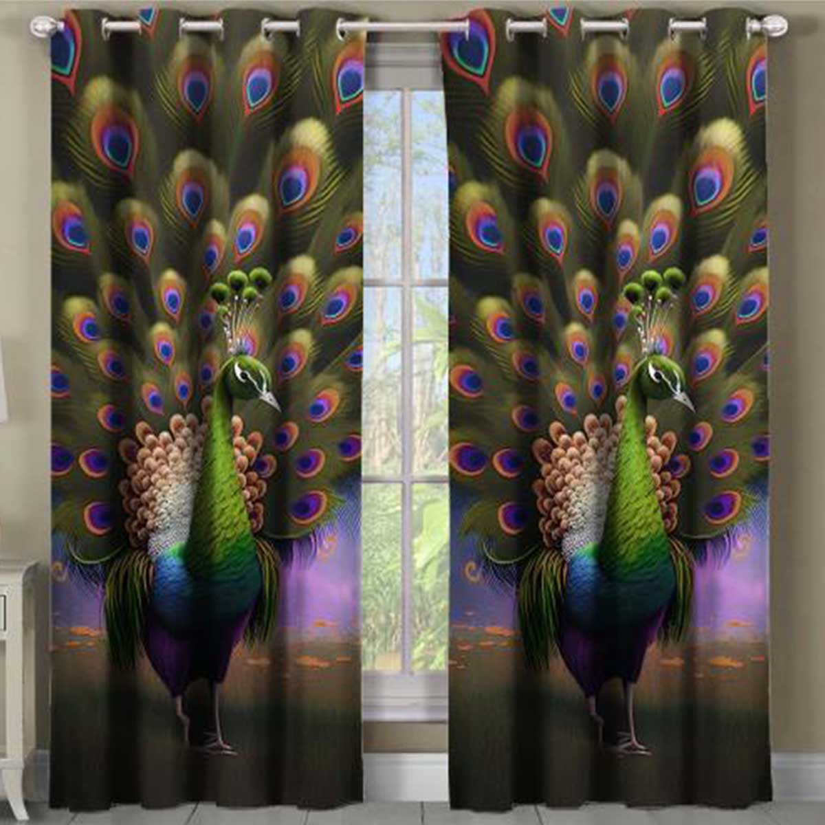 Peacock [Reversible or 2 Piece Set] Blackout Panel