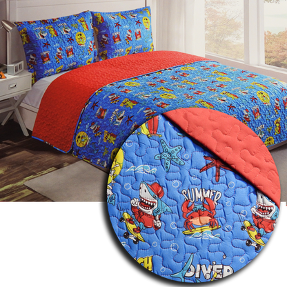 Reversible Quilt Set - Kids