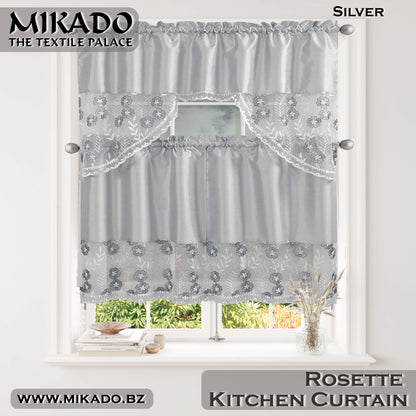 Rossette Kitchen Curtain Set