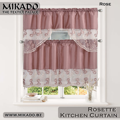 Rossette Kitchen Curtain Set