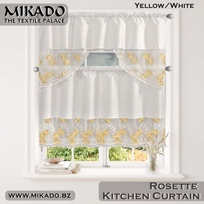 Rossette Kitchen Curtain Set